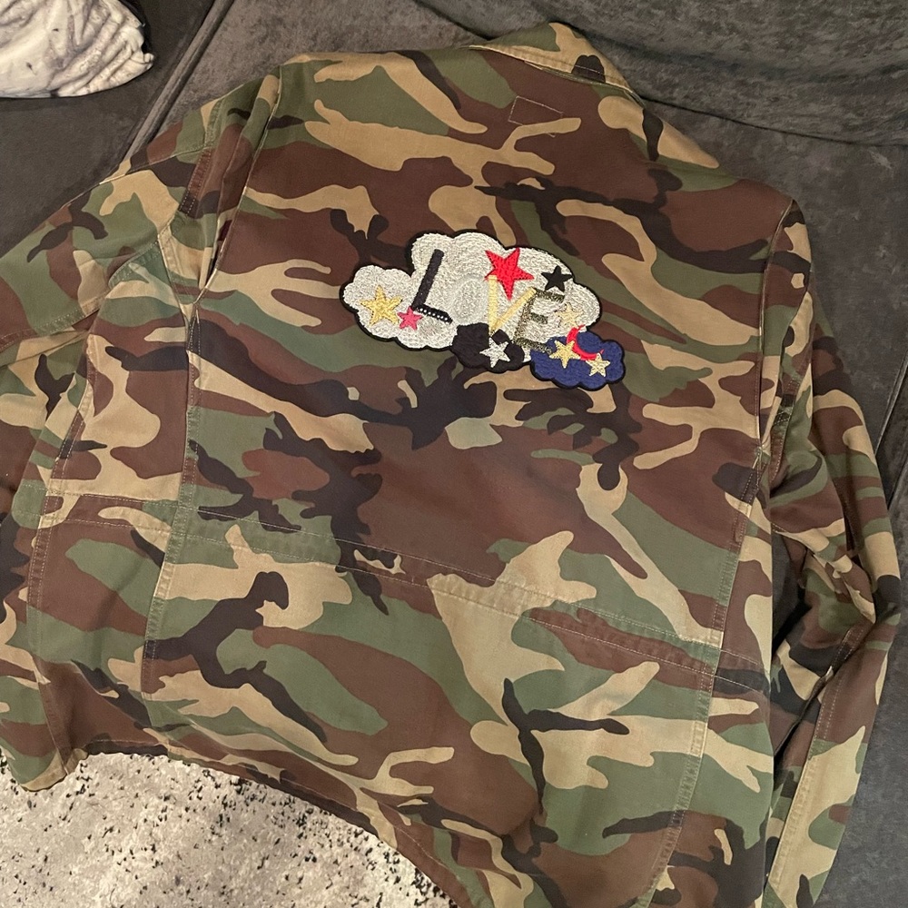 Saint Laurent Men’s Love Camo jacket